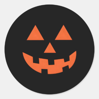 ジャックオランタンハロウィンカボチャ顔トリックまたはトル ラウンドシール
