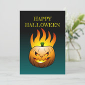 ジャックオランタンハロウィンカボチャ 招待状 (スタンド正面)