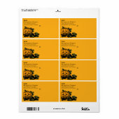 ジャックオランタンハロウィンラベル ラベル (フルシート)