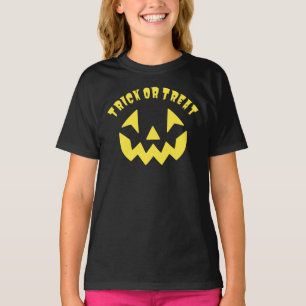 ジャックオランタンハロウィーンTシャツのトリックまたは治療 Tシャツ