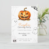 ジャックオランタンパンプキンカービングパーティー 招待状 (スタンド正面)
