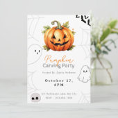 ジャックオランタンパンプキンカービングパーティー 招待状 (スタンド正面)