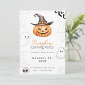 ジャックオランタンパンプキンカービングパーティー 招待状 (スタンド正面)