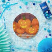 ジャックオランタンパンプキンスハローウィンパーティ ペーパープレート (パーティー)