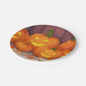 ジャックオランタンパンプキンスハローウィンパーティ ペーパープレート (アングル)