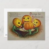 ジャックオランタンパンプキントランプトランプのポーカー ポストカード (正面/裏面)