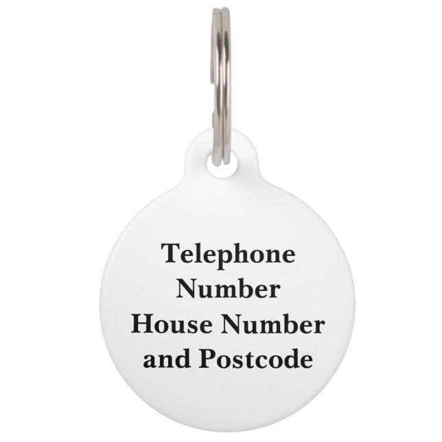 ジャックオランタンパンプキンハロウィンドッグラベル ペット　ネームタグ (裏面)