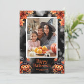 ジャックオランタンフォトハッピーハローウィンカード シーズンカード (スタンド正面)