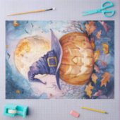 ジャックオランタンフルムーンウォーターの色の切り離し 薄葉紙 (クラフト)