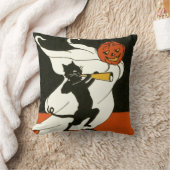 ジャックオランタンブラックキャット幽霊ホーン クッション (ブランケット)