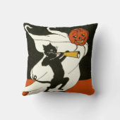 ジャックオランタンブラックキャット幽霊ホーン クッション (裏面)