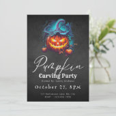 ジャックオランタンブラックパンプキンカービングパーティー 招待状 (スタンド正面)