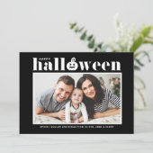 ジャックオランタンブラックフォトハッピーハローウィン シーズンカード (スタンド正面)