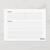 ジャックオランタンレシピカード ポストカード (裏面)