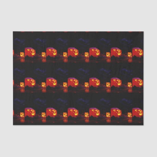 ジャックオランタン及びキャンドルティッシュペーパー 薄葉紙 (正面)