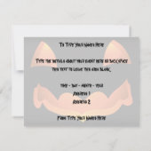 ジャックオランタン招待状カスタムハロウィンカード 招待状 (裏面)