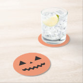 ジャックオランタン紙コースター ラウンドペーパーコースター (インサイチュ)