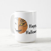 ジャックオランタン顔ハロウィーン コーヒーマグカップ (正面左)