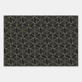 ジャックオランタン&コブパターンパンプキンハロウィーン ラッピングペーパーシート (正面2)