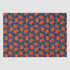 ジャックオランタン&コブパターンパンプキンハロウィーン 薄葉紙