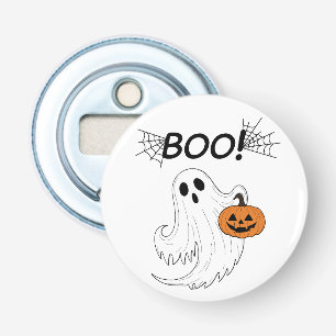 ジャックオーランタンと白いお化けの「ブー」ハロウィン 栓抜き