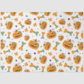 ジャックオーランタンと骸骨の怖いハロウィン 薄葉紙 (正面)