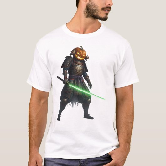 ジャックオーランタンのサムライ Tシャツ (正面)