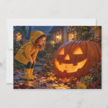 ジャックオーランタンのハロウィンカード