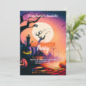 ジャックオーランタン満月ハロウィンパーティー 招待状 (スタンド正面)