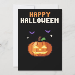 ジャックオーランタン ピクセルアート ハロウィンカード シーズンカード