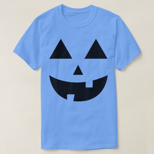 ジャックオールタンハロウィーンパンプキン顔 Tシャツ (デザイン正面)