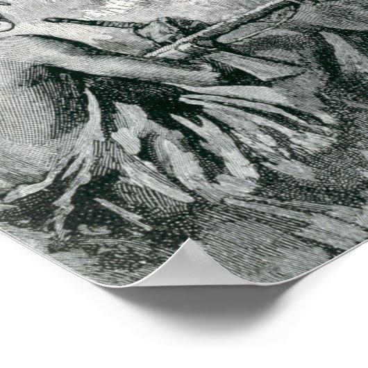 ジャックカルティエGaspeで十字架を設定 ポスター (角)