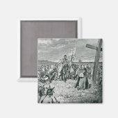 ジャックカルティエGaspeで十字架を設定 マグネット (正面/裏面)