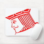 ジャックキングゲームカードハートレッドデッキ マウスパッド (マウス)