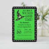 ジャックグッドタイムグリーンハロウィーン招待状 招待状 (スタンド正面)