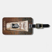 ジャックシュウェットホッケー顔ウォッシュラゲッジタグ ラゲッジタグ (正面横)