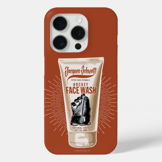 ジャックシュウェットホッケー顔ウォッシュ Case-Mate iPhoneケース (裏面)
