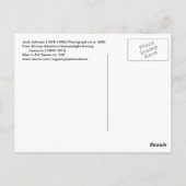 ジャックジョンソンアメリカンボクサーヴィンテージ写真ゲイ ポストカード (裏面)