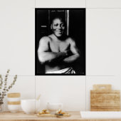 ジャックジョンソンボクシング1915 ポスター (キッチン)