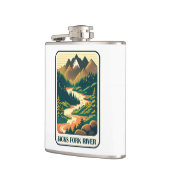 ジャックスフォークリバーミズーリ色 フラスク (左)