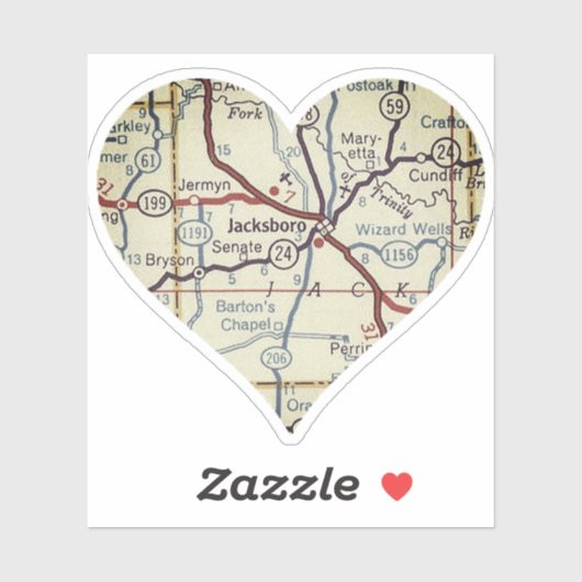 ジャックスボロTXレトロマップ シール (シート)