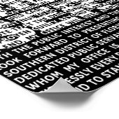 ジャックスミスアンチトランプ起訴の政治引用文 ポスター (角)