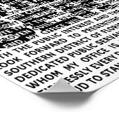 ジャックスミスアンチトランプ起訴政治引用文P ポスター (角)