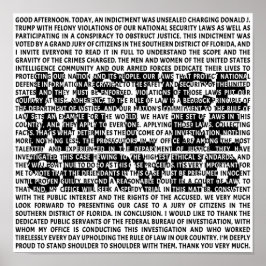 ジャックスミスアンチトランプ起訴政治引用文P ポスター