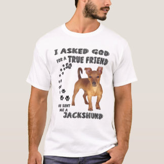 ジャックスント引用文マムダックスフントパパプリントカウトジャック Tシャツ