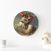 ジャックス-ルイ·デービッド-ナポレオンクロスザアルプス ラージ壁時計 (ホーム)