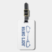 ジャックズキャニオンアリゾナロック登山Quickdraw ラゲッジタグ (正面縦)