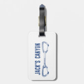 ジャックズキャニオンアリゾナロック登山Quickdraw ラゲッジタグ (裏面縦)