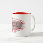 ジャックズキャニオン登山カラビナー ツートーンマグカップ (正面右)