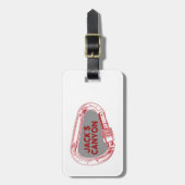 ジャックズキャニオン登山カラビナー ラゲッジタグ (正面縦)